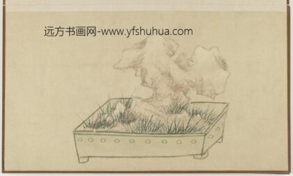 孙克弘 盆草奇石图.jpg