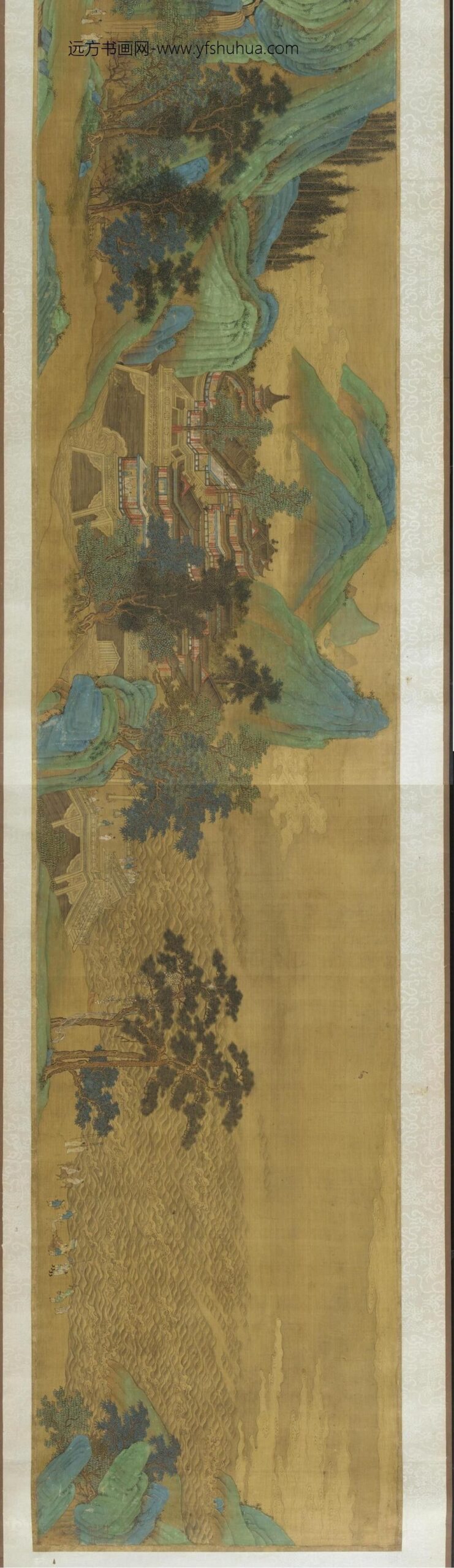 崇山殿宇图_
