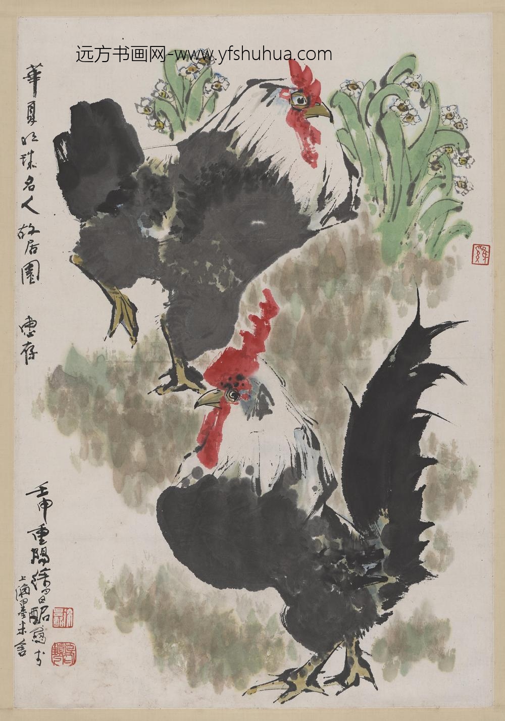 徐昌酩_雄鸡图轴