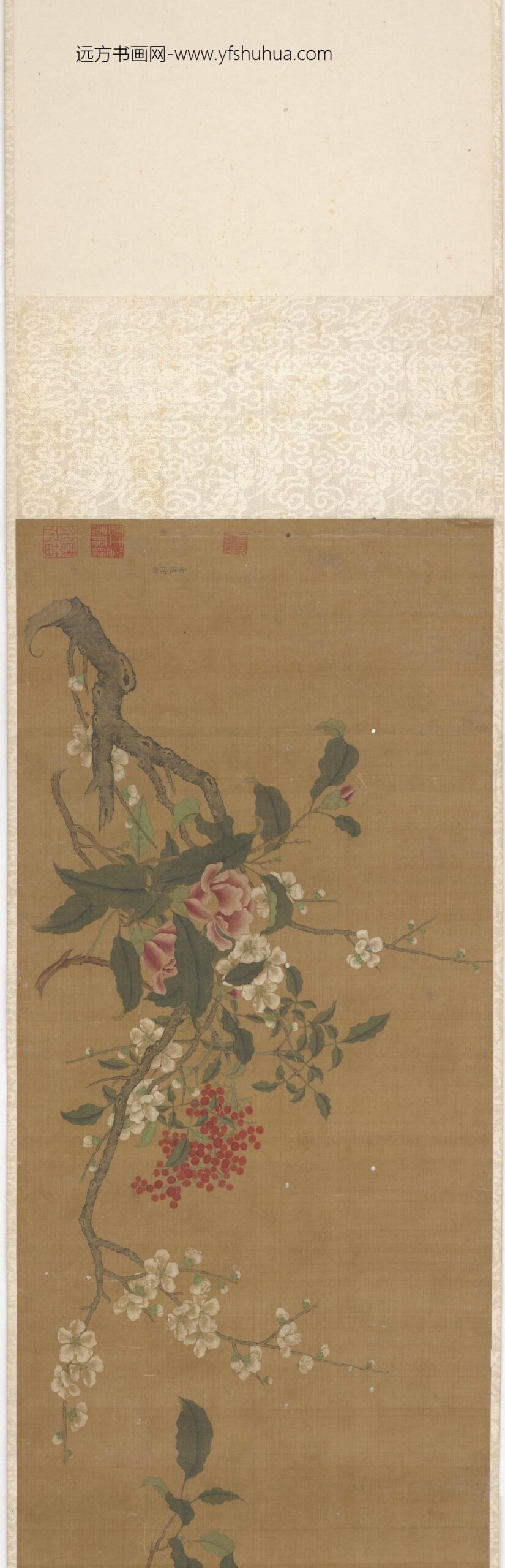 徐熙_花卉图卷_