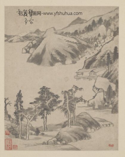 抚董其昌《临古山水》册页 3.jpg
