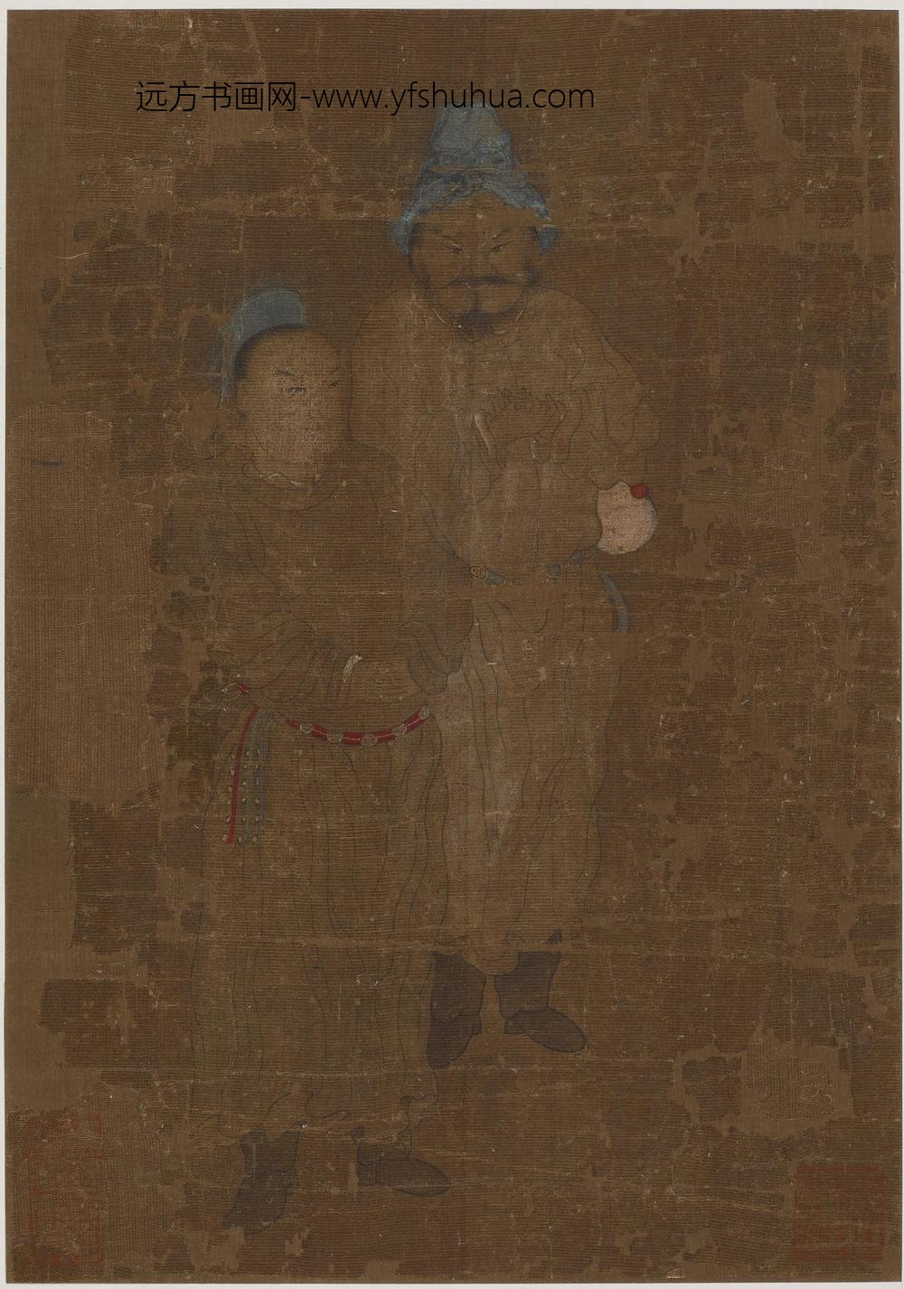 曹霸_双人立像图