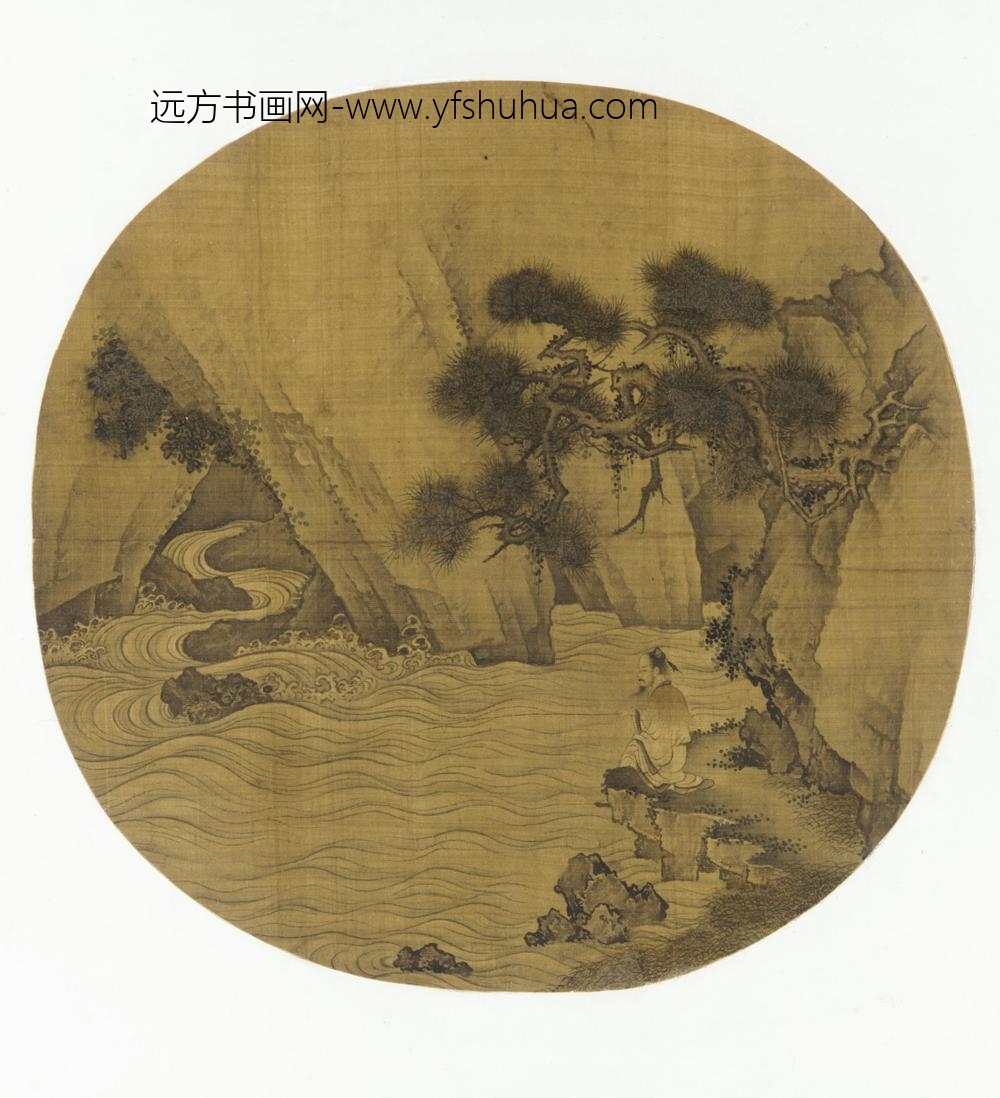 朱怀瑾_溪涧垂钓图