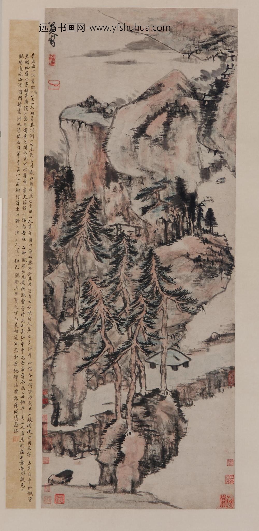 朱耷_五松山图轴