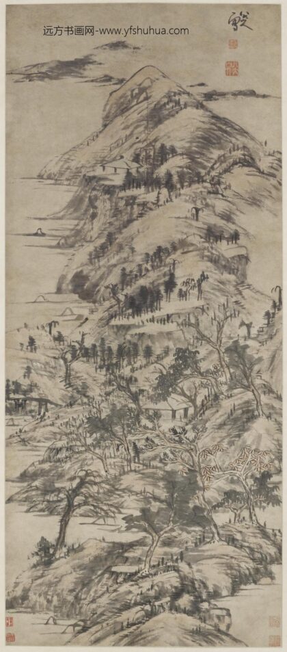 朱耷 山水图轴.jpg