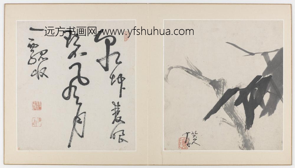 朱耷_花鸟虫鱼图册(十一开)_