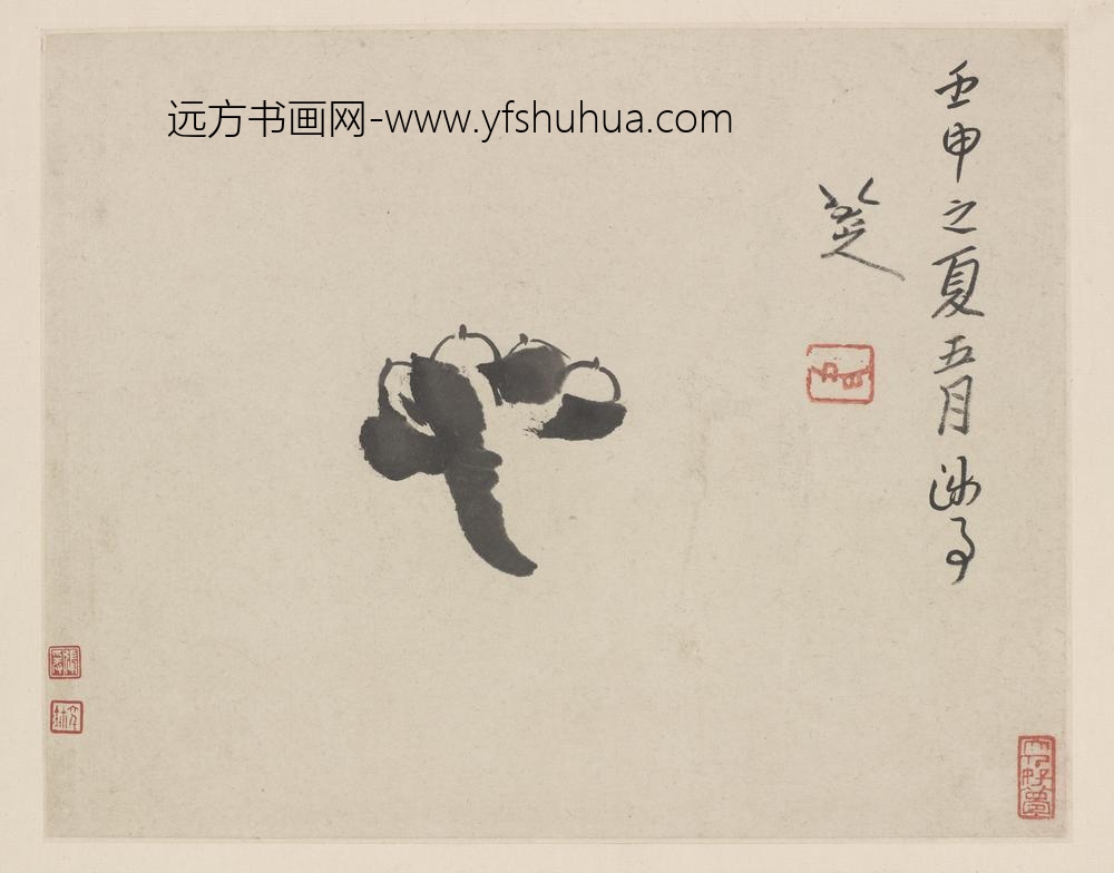 朱耷_莲蓬图(册页)