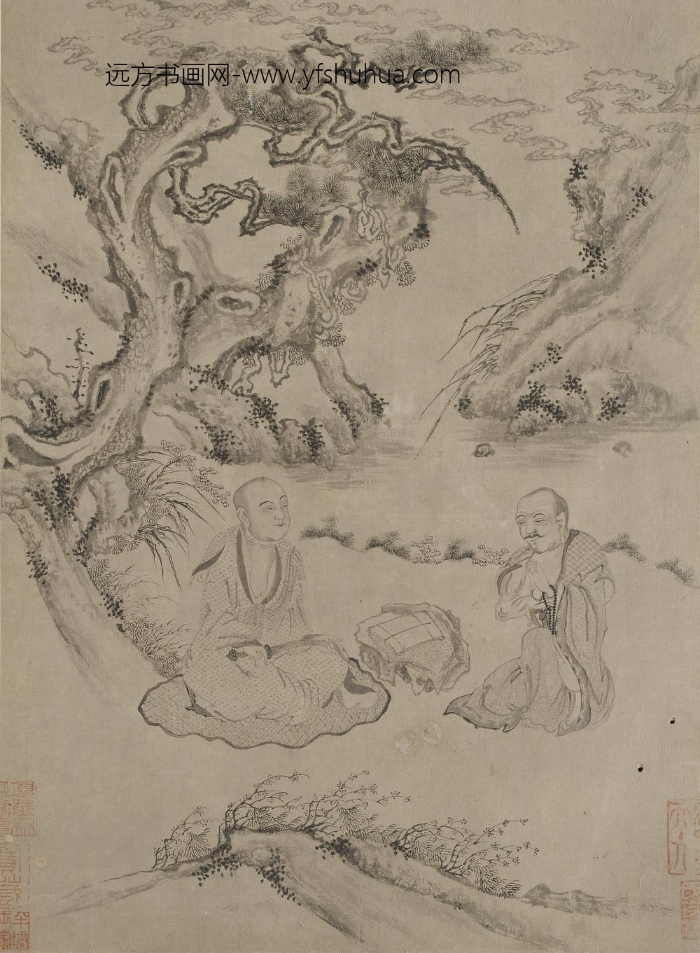 李公麟_十八罗汉图册_ ()