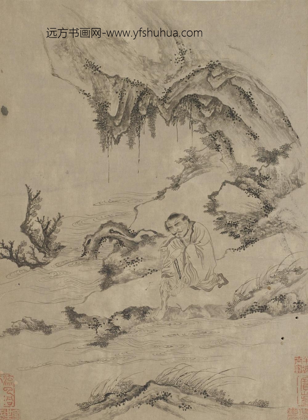 李公麟_十八罗汉图册_ ()