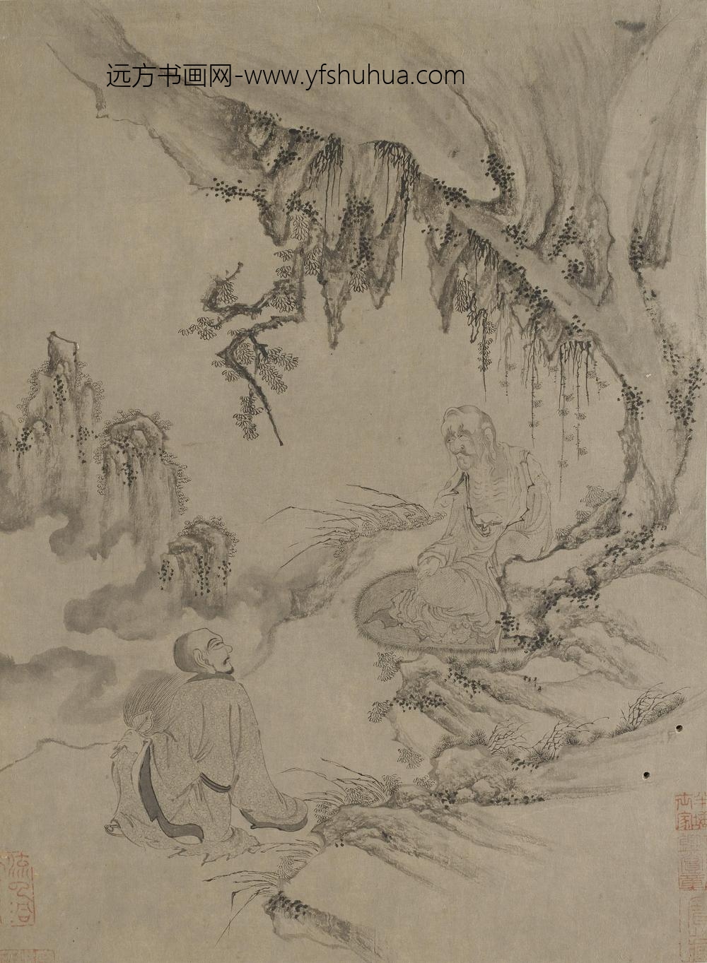 李公麟_十八罗汉图册_ ()