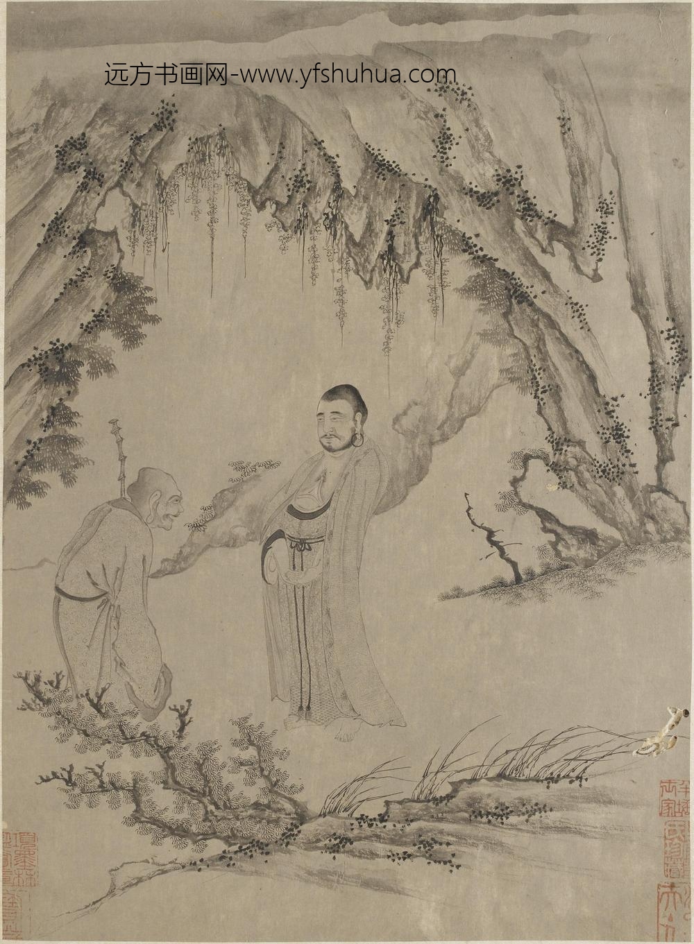 李公麟_十八罗汉图册_ ()