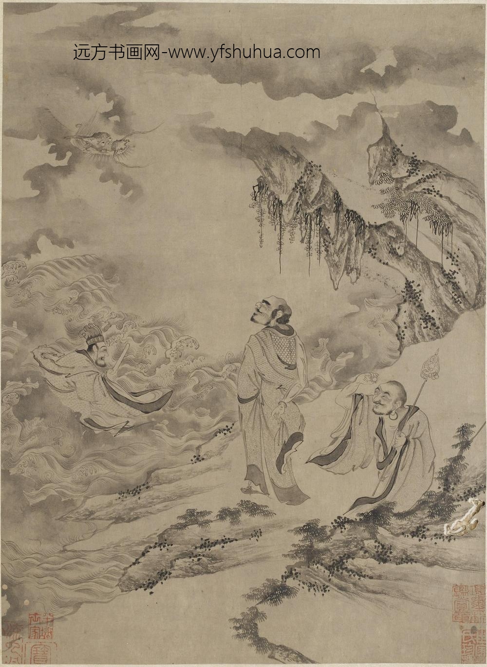 李公麟_十八罗汉图册_ ()