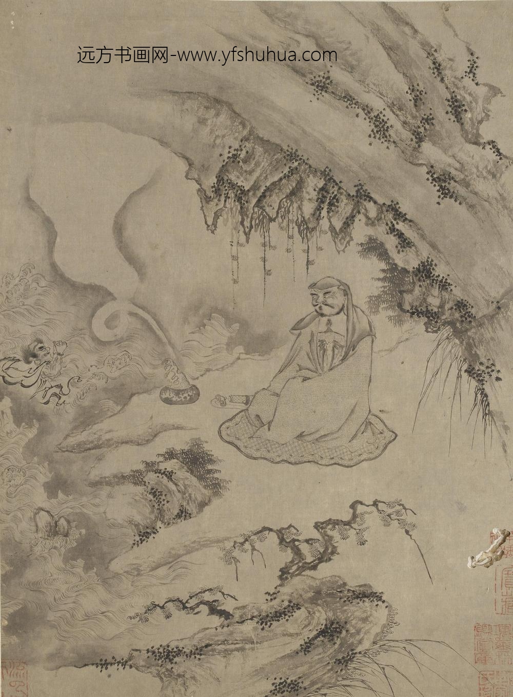李公麟_十八罗汉图册_ ()