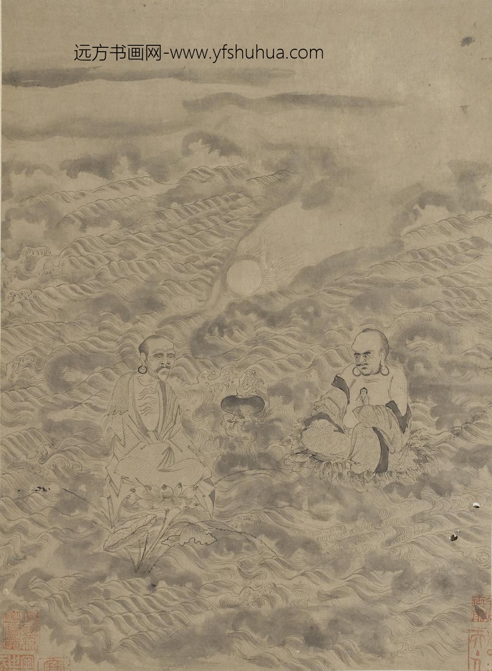 李公麟_十八罗汉图册_ ()