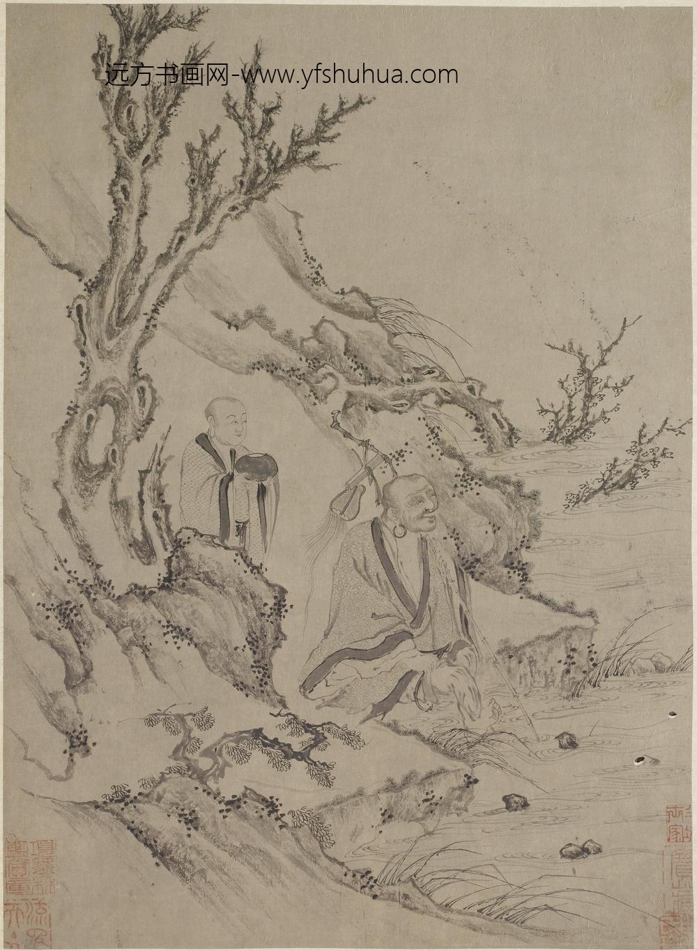 李公麟_十八罗汉图册_ ()