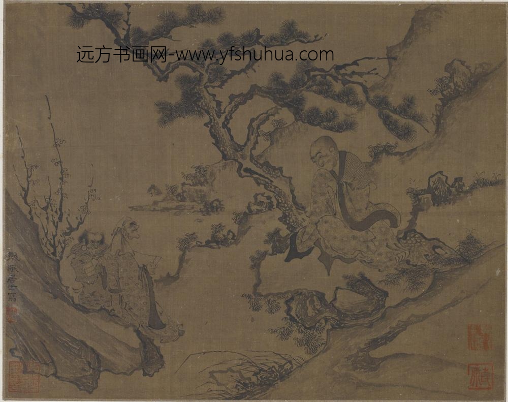 李公麟_十八罗汉图册_