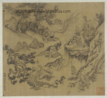 李公麟 十六罗汉及侍者图.jpg