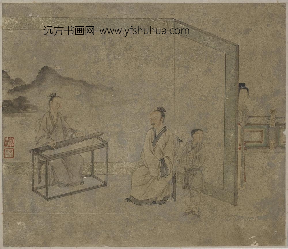 李公麟_听琴图