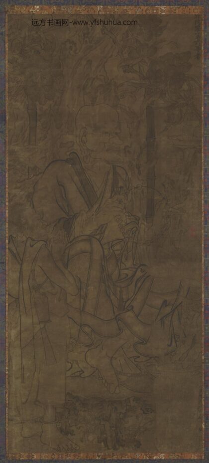 李公麟 宾度罗跋罗堕阇（第六尊者罗汉）.jpg