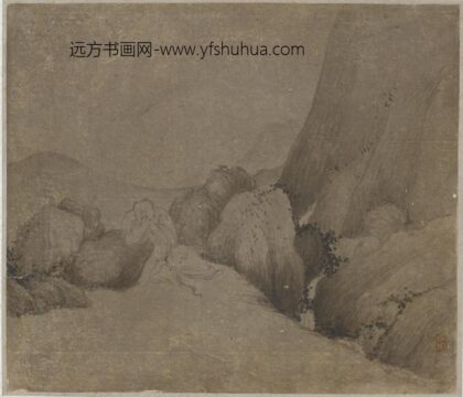 李公麟 山涧眠客图.jpg