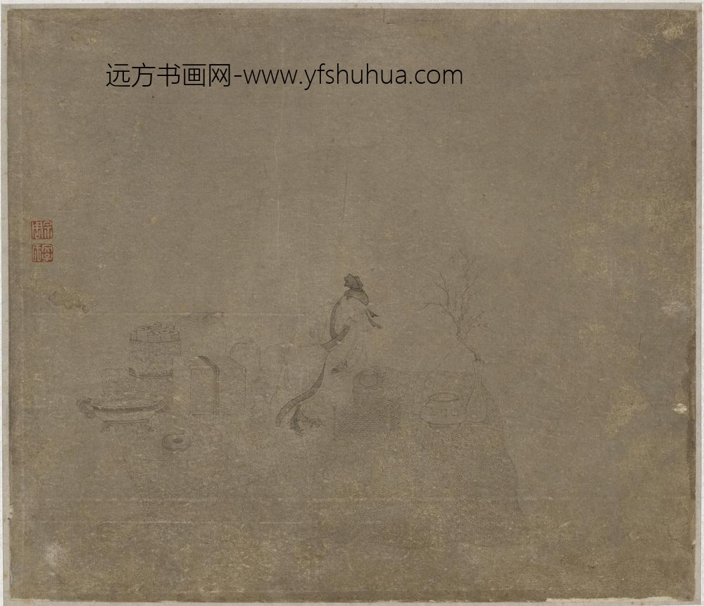 李公麟_煮茶赏梅图”