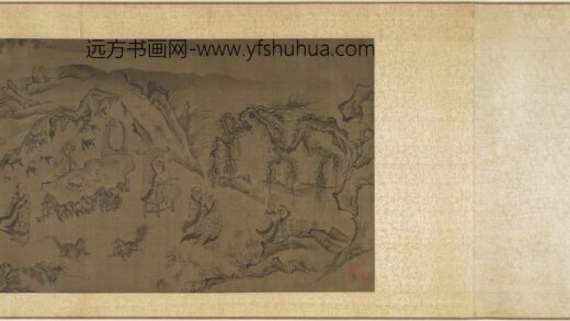 李公麟 白描罗汉观音山水图 1.jpg
