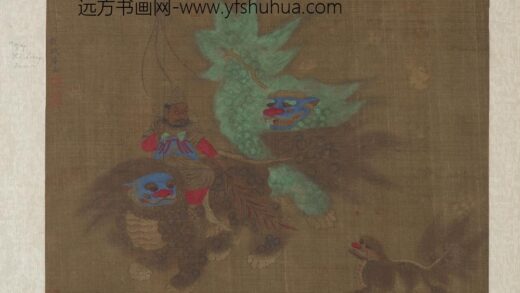 李公麟 罗汉乘狮图.jpg