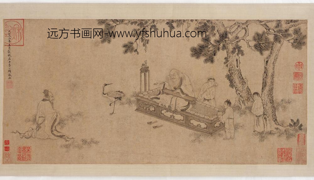 李公麟_老子出函谷关授道德经图