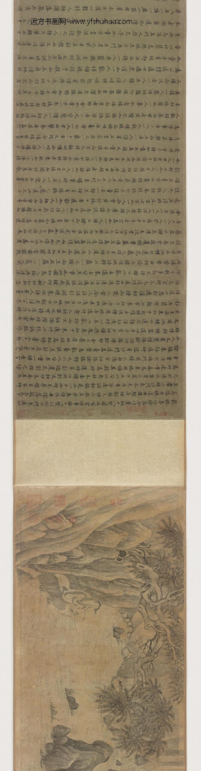 李公麟_莲社图卷_