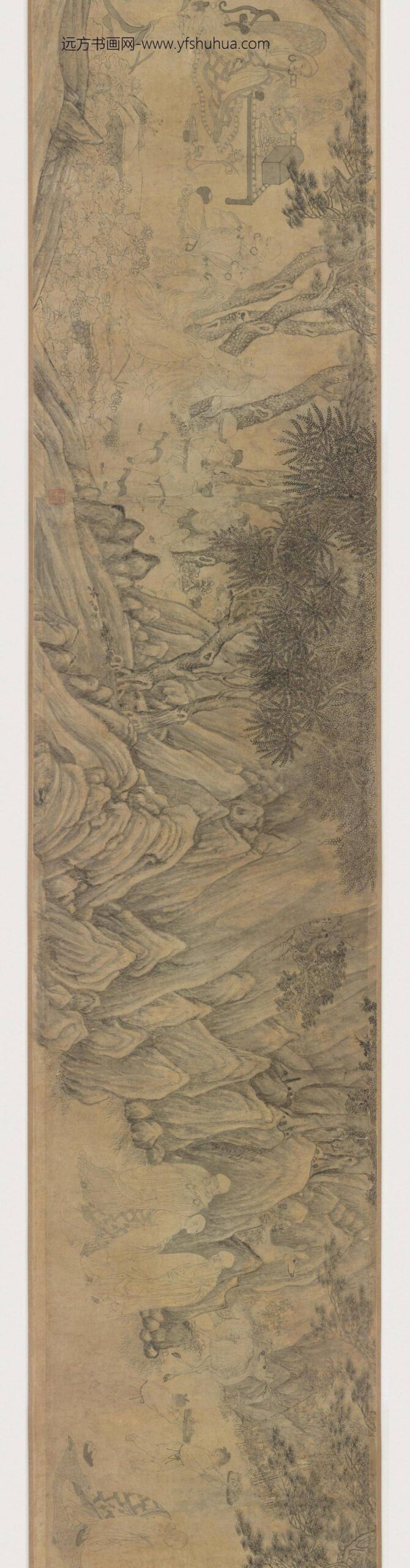 李公麟_莲社图卷_