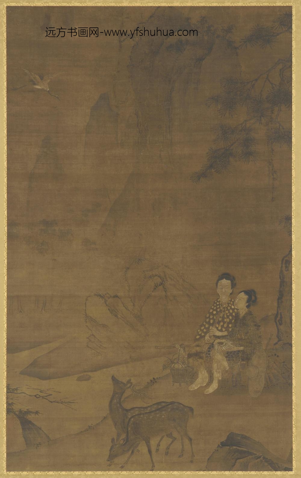 李升_仙姝采药图