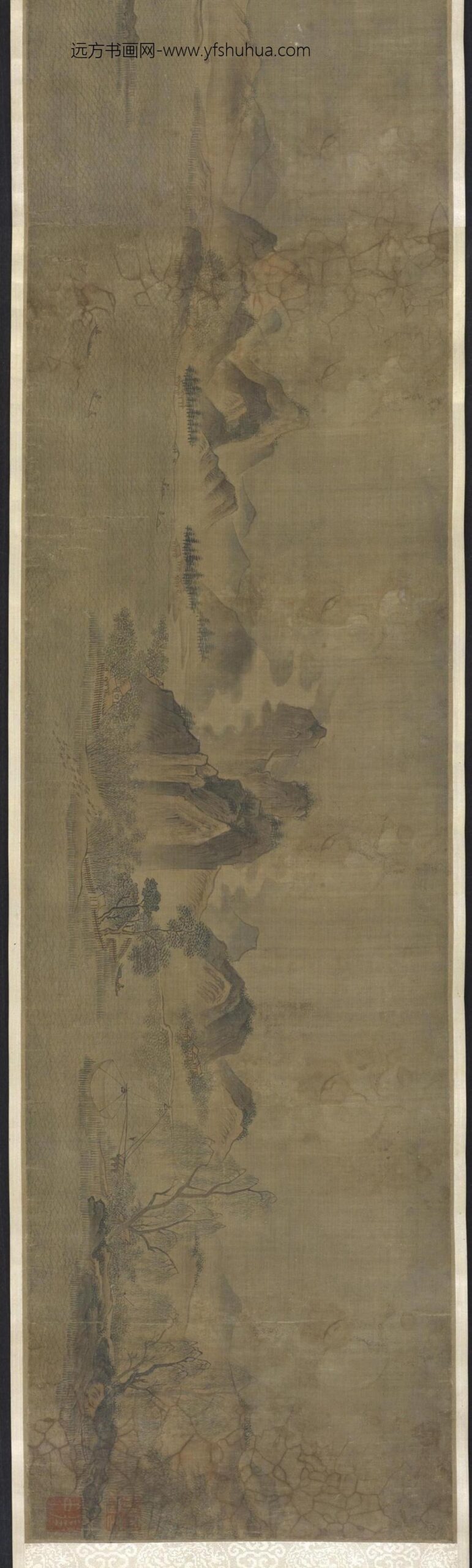 李唐_清溪山水图卷_