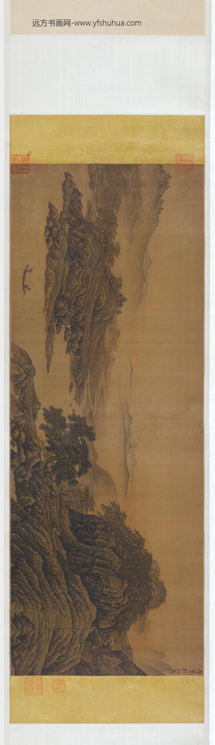李唐_溪山独钓图卷_