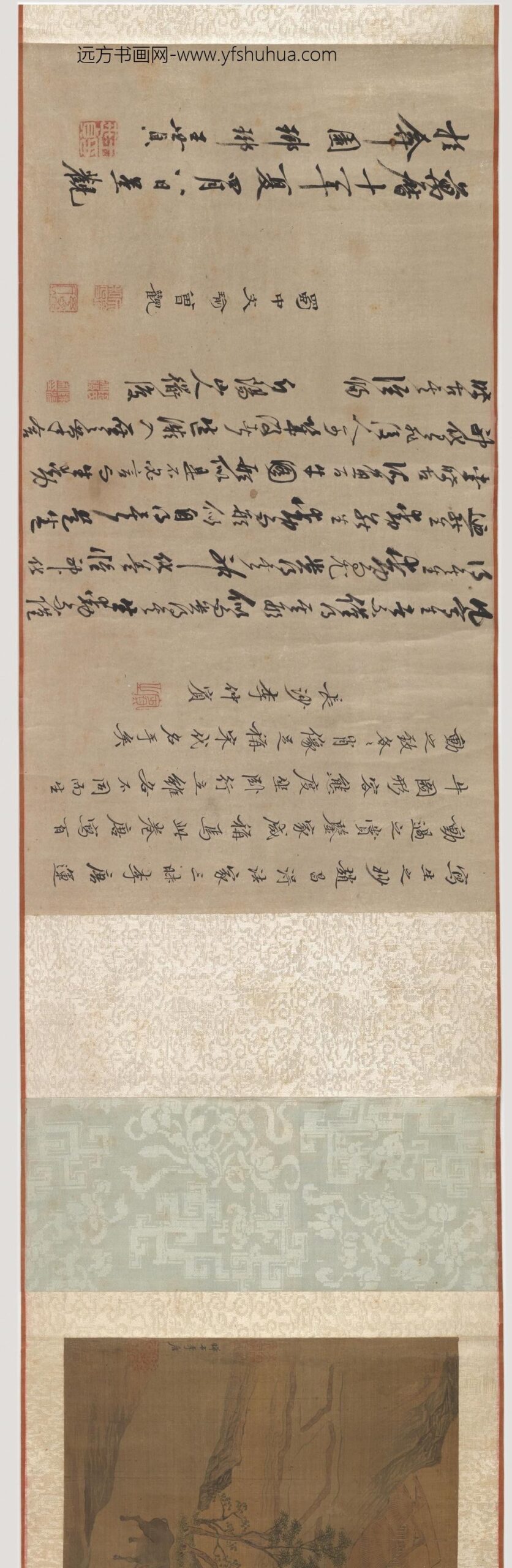 李唐_牧牛渡溪图卷_