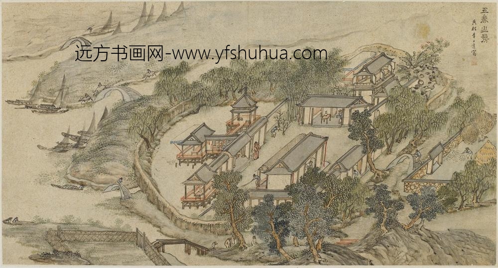 李士达_五鹿山房图