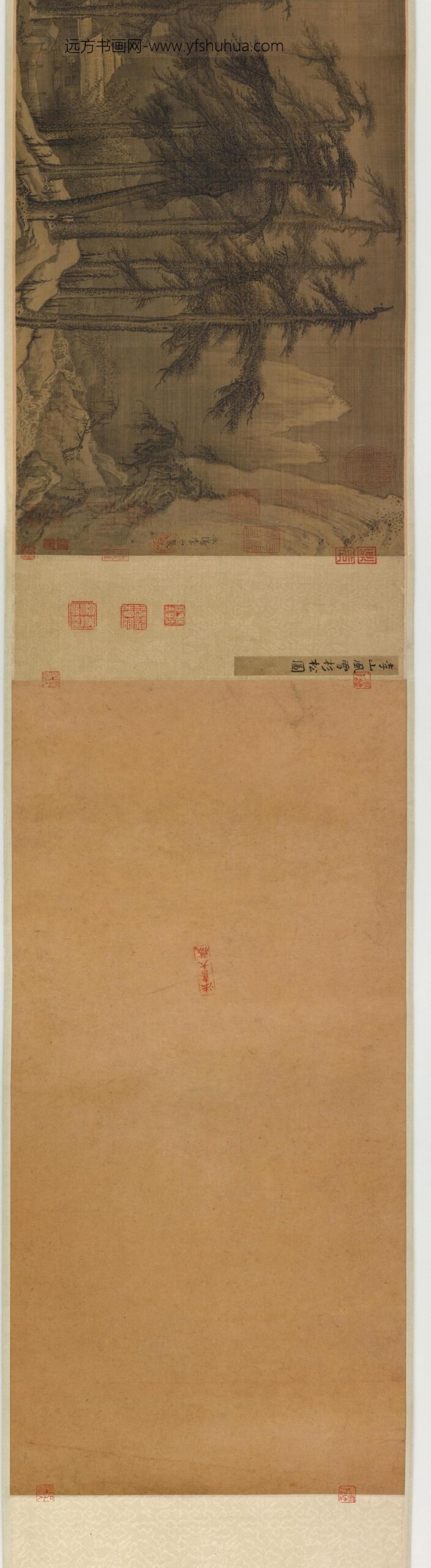 李山_风雪杉松图卷_