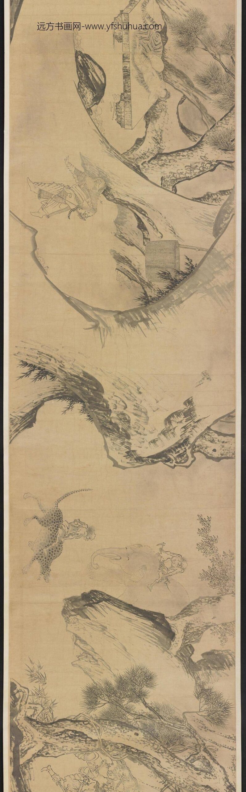 李嵩_疏林图卷_