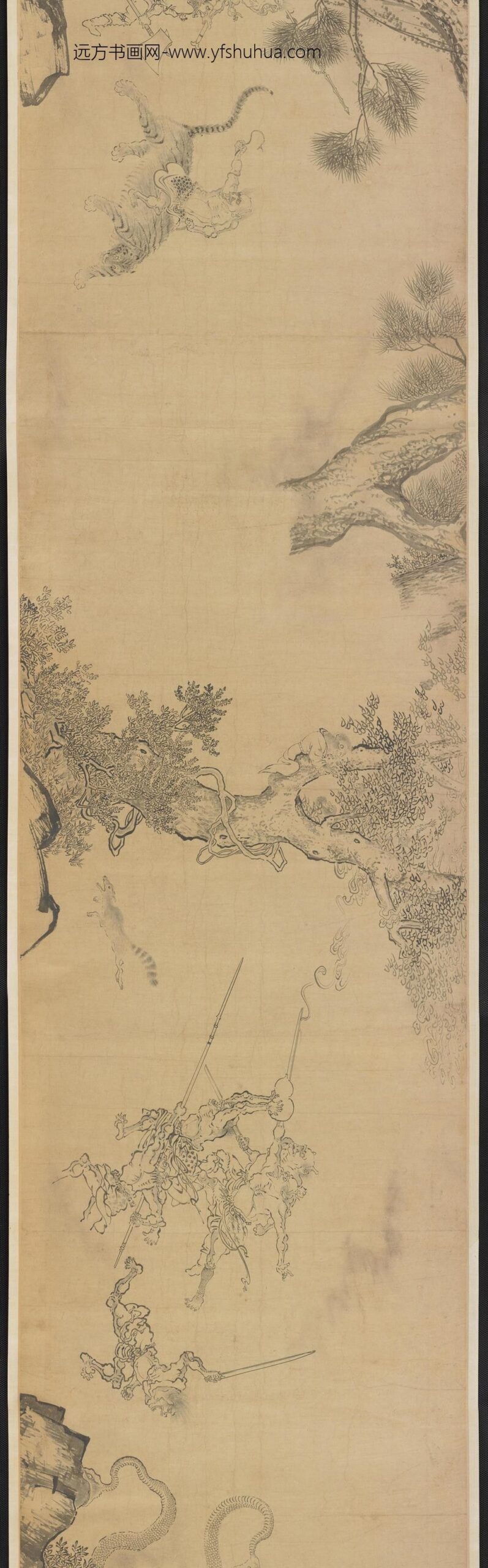 李嵩_疏林图卷_