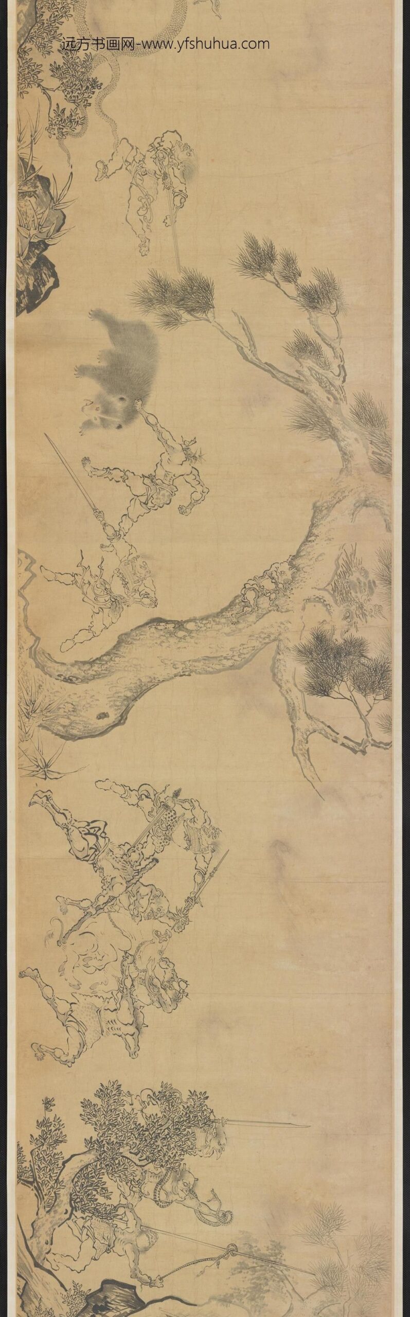 李嵩_疏林图卷_