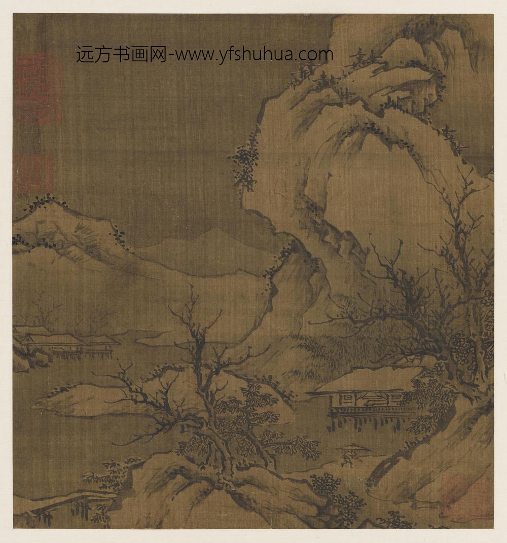 李成_雪中水榭图