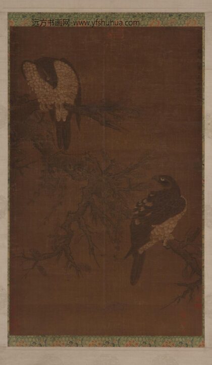 李猷 枯木双鹰图.jpg