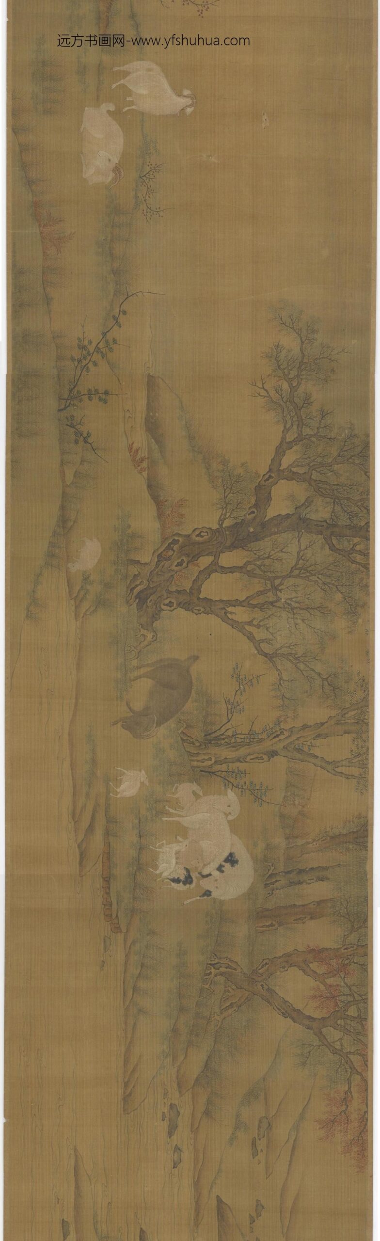 李迪_溪畔群羊图_