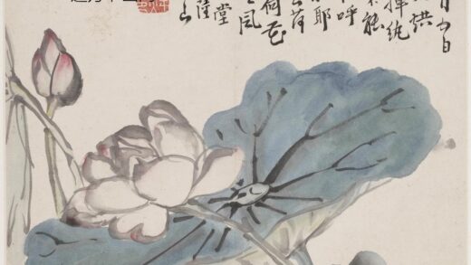 李鳝（鳝善） 仿陆治荷花图.jpg