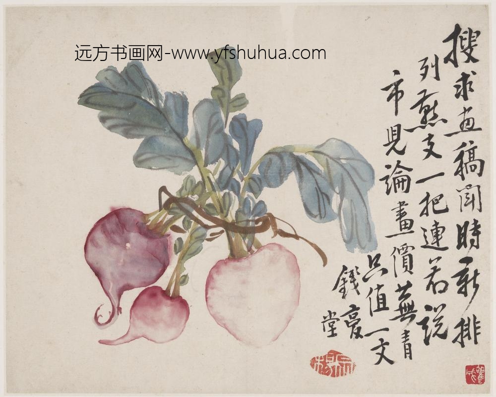 李鳝（鳝善）_萝卜图
