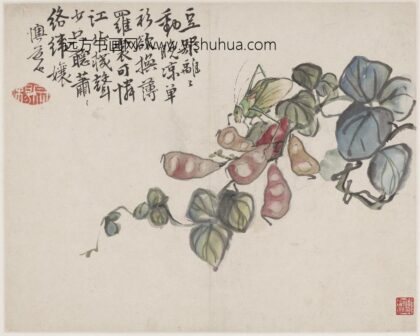 李鳝（鳝善） 豆荚促织图.jpg
