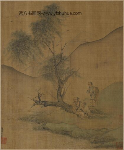 杨日言 柳下休憩图.jpg