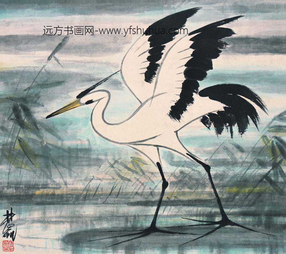 林凤眠_仙鹤-