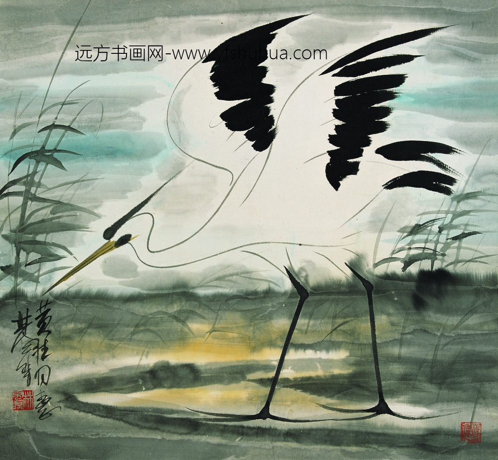 林凤眠_仙鹤-