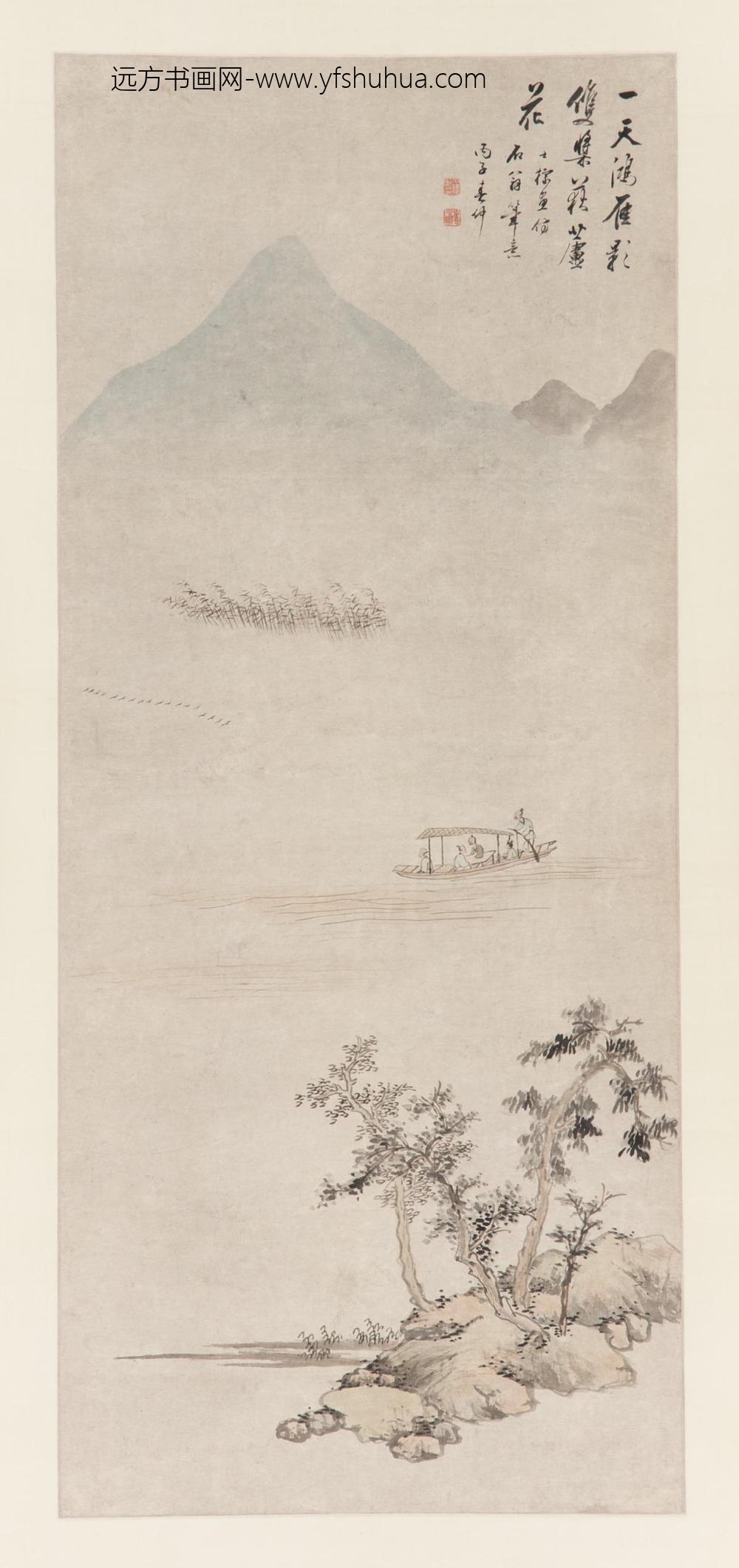 查士标_仿沈周山水