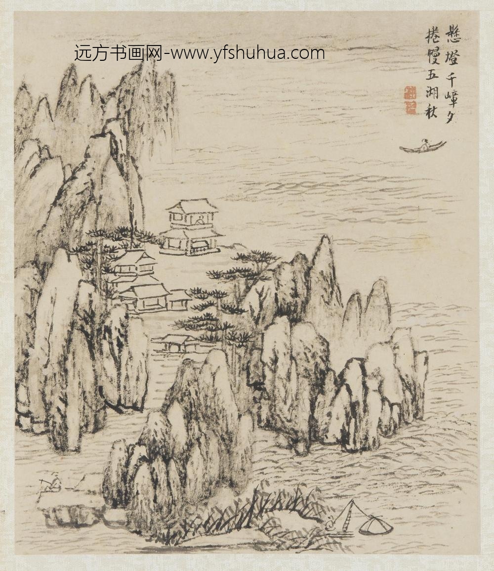 柳堉_仿孙逖诗意山水图